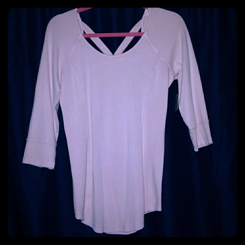 Free People open back shirt L