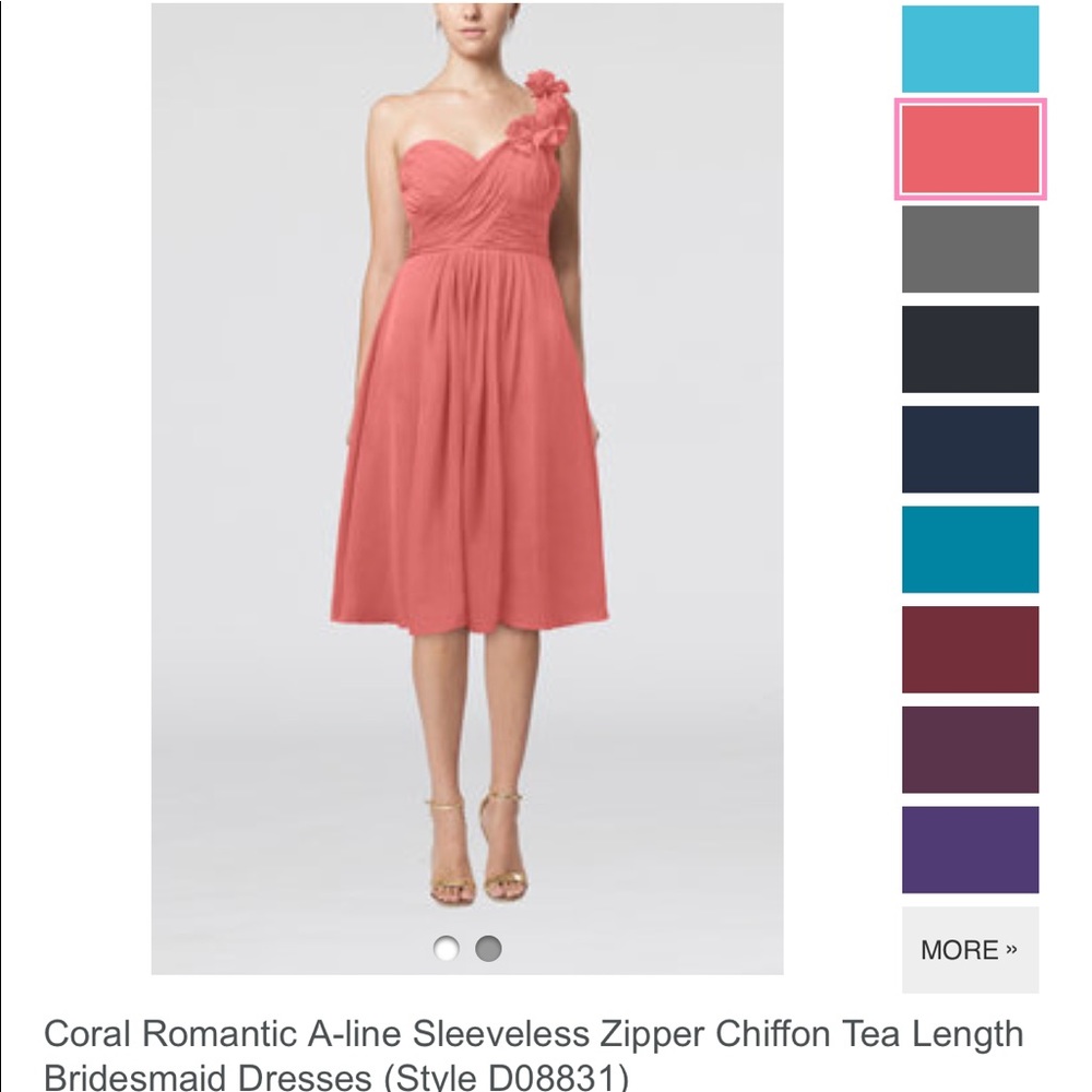 Coral Formal Dress - Size 2