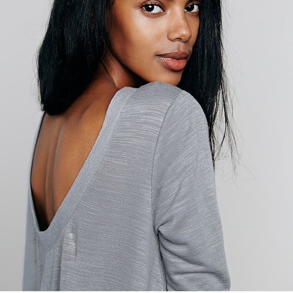 Longsleeve Swing DRESS Tee T-Shirt NEW Purple Grey - Picture 5 of 5