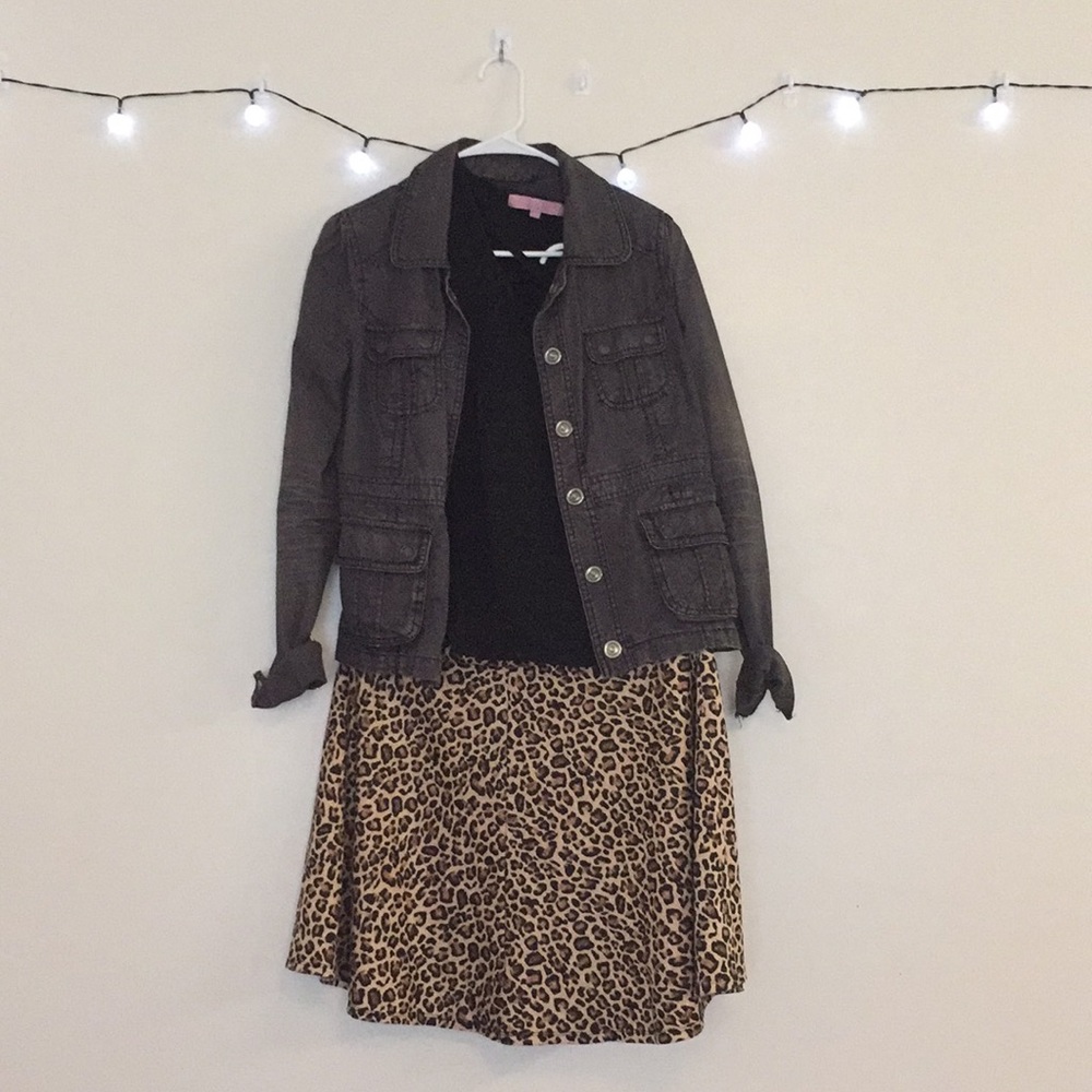 Cheetah Print Circle Skirt (Only worn once!)