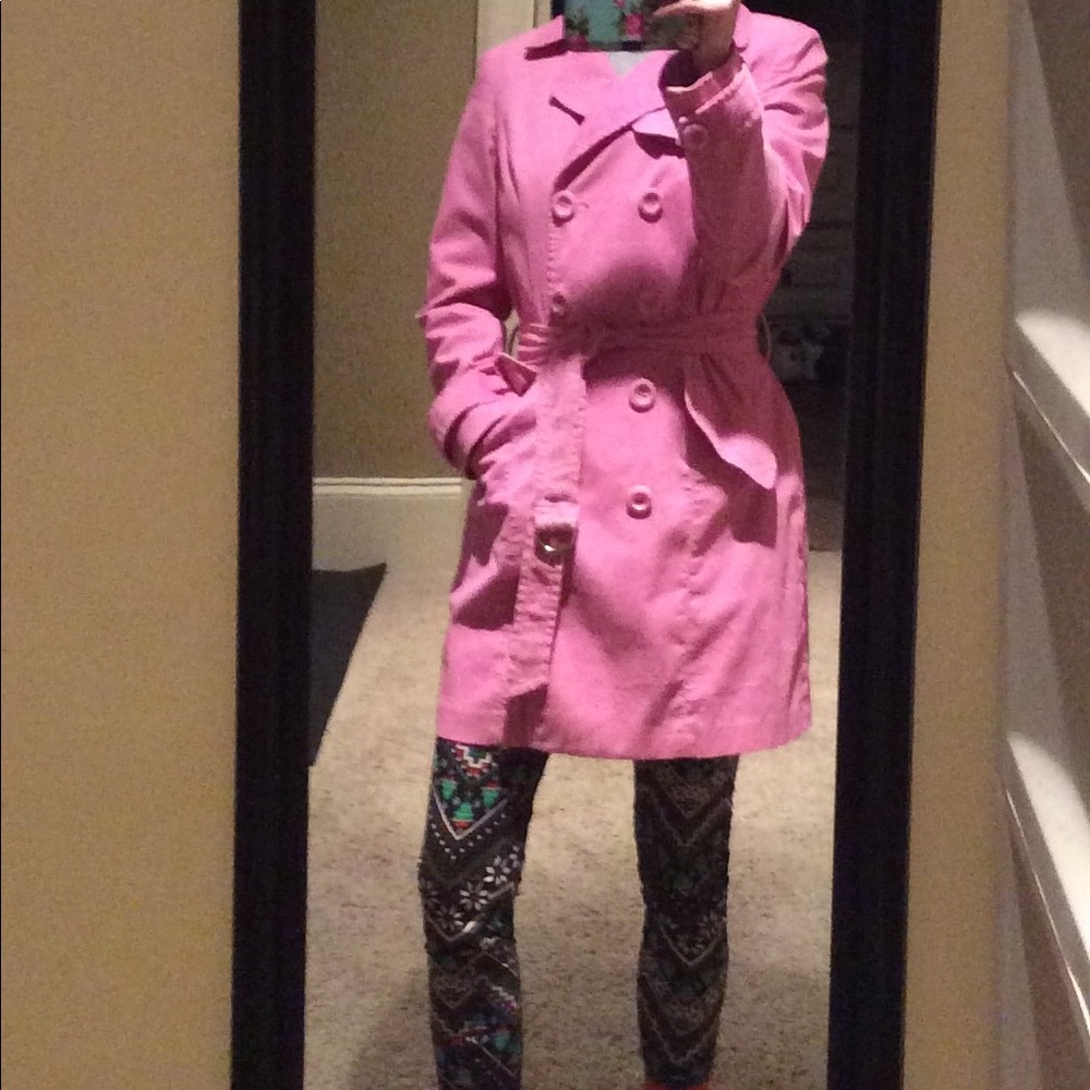 Pink Corduroy Coat