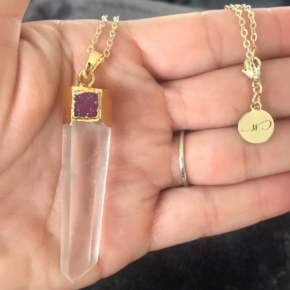 1 left! Druzy quartz crystal classic boho spirit - Picture 2 of 4