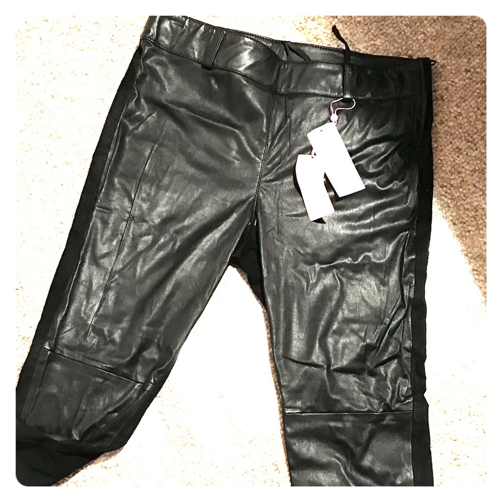 Basler Lamb skin 100% genuine leather pants size 8