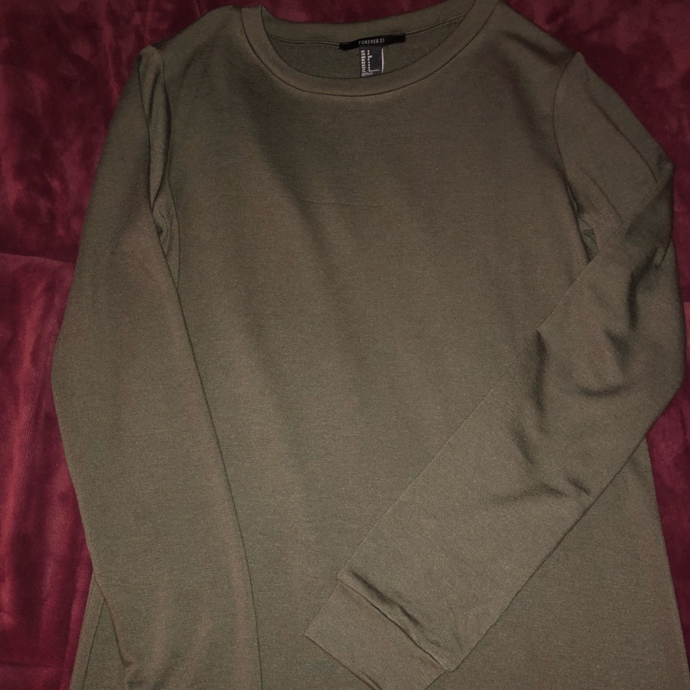 Long sleeve Forever 21 green Dress