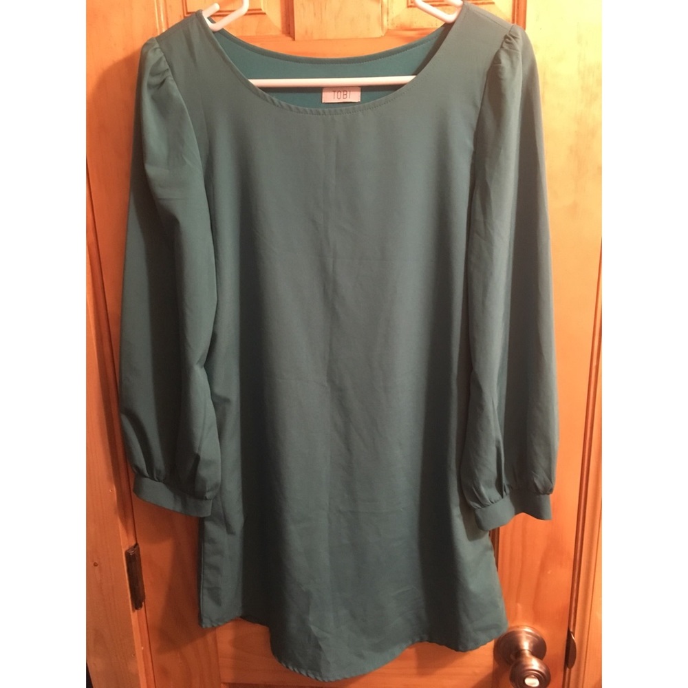 Tobi shift long sleeve dress