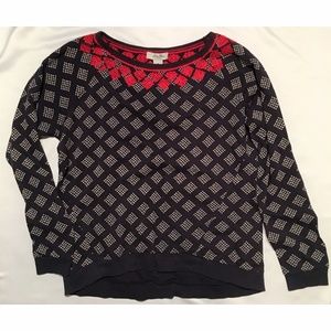 Lucky Brand Shirt Blue w/ White & Red Pattern (M)