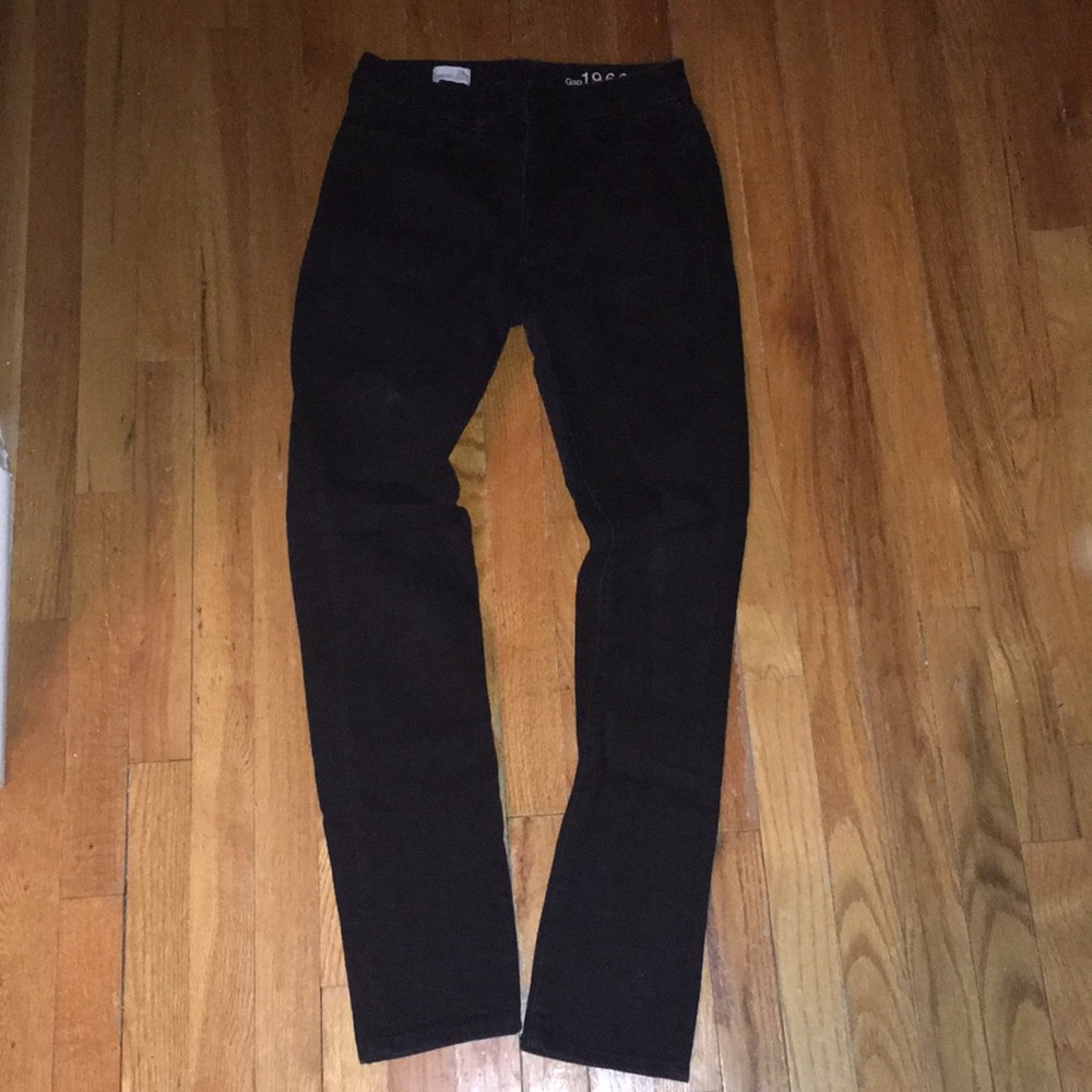 Gap high-rise skinny black jeans!
