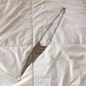 Silver Chevron Necklace