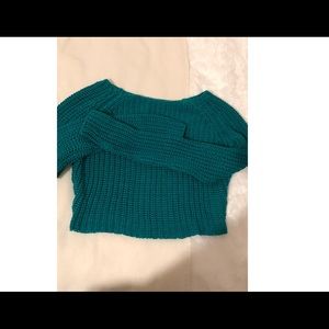 🎉Sale...Teal Blue Crop Sweater