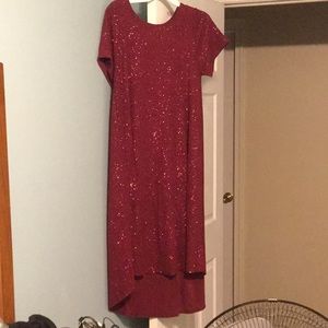 Red Carly Dress, Elegant Collection