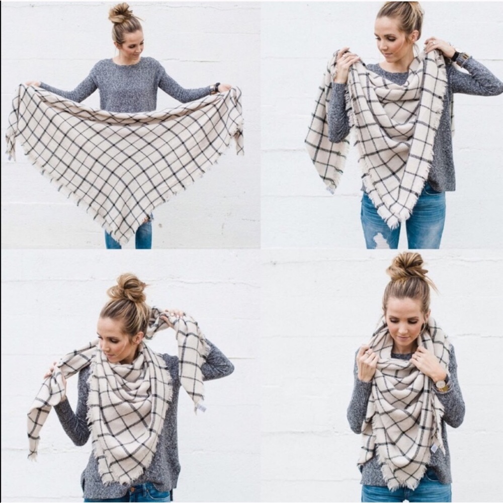 Plaid Blanket Scarf - Picture 8 of 8