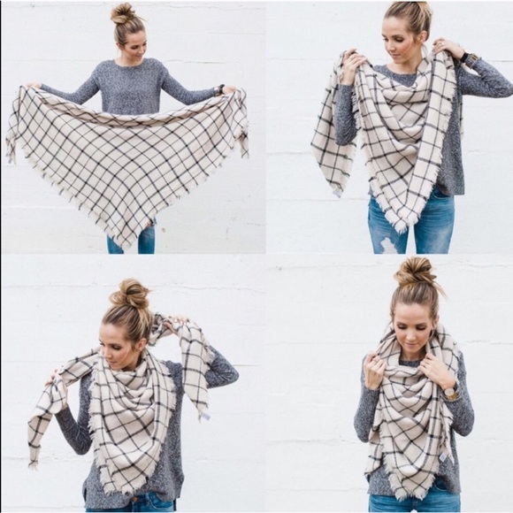 Plaid Blanket Scarf - Picture 8 of 8