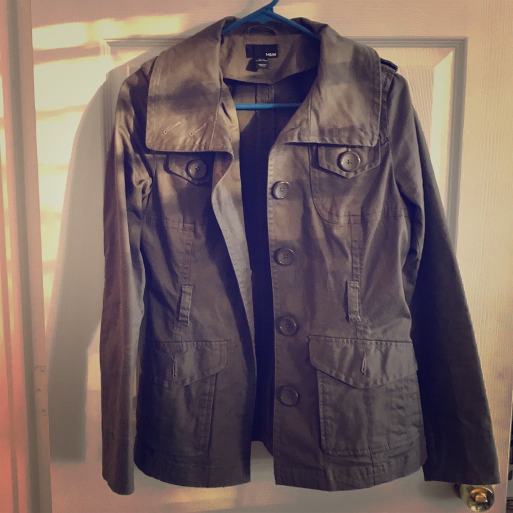 H&M brown utility jacket
