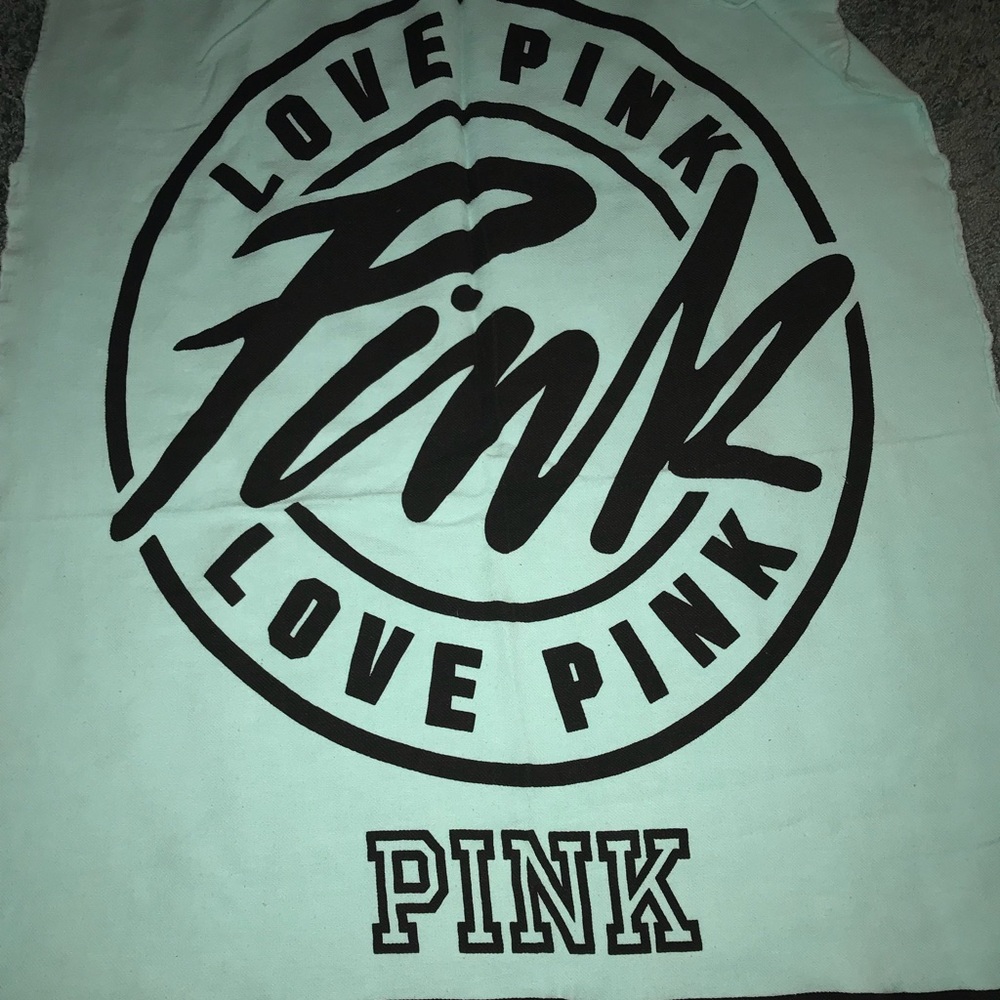 VICTORIA SECRET PINK (aqua light blanket)