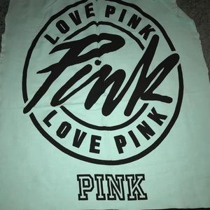 VICTORIA SECRET PINK (aqua light blanket)