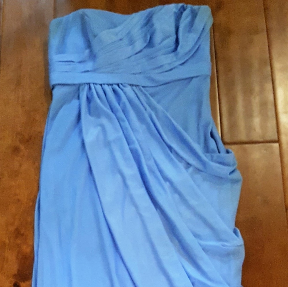 Strapless Grecian Bridesmaid dress