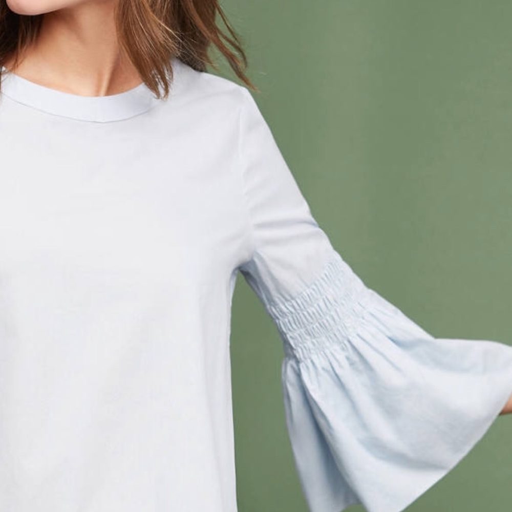 Anthropologie Bell Sleeved Blouse