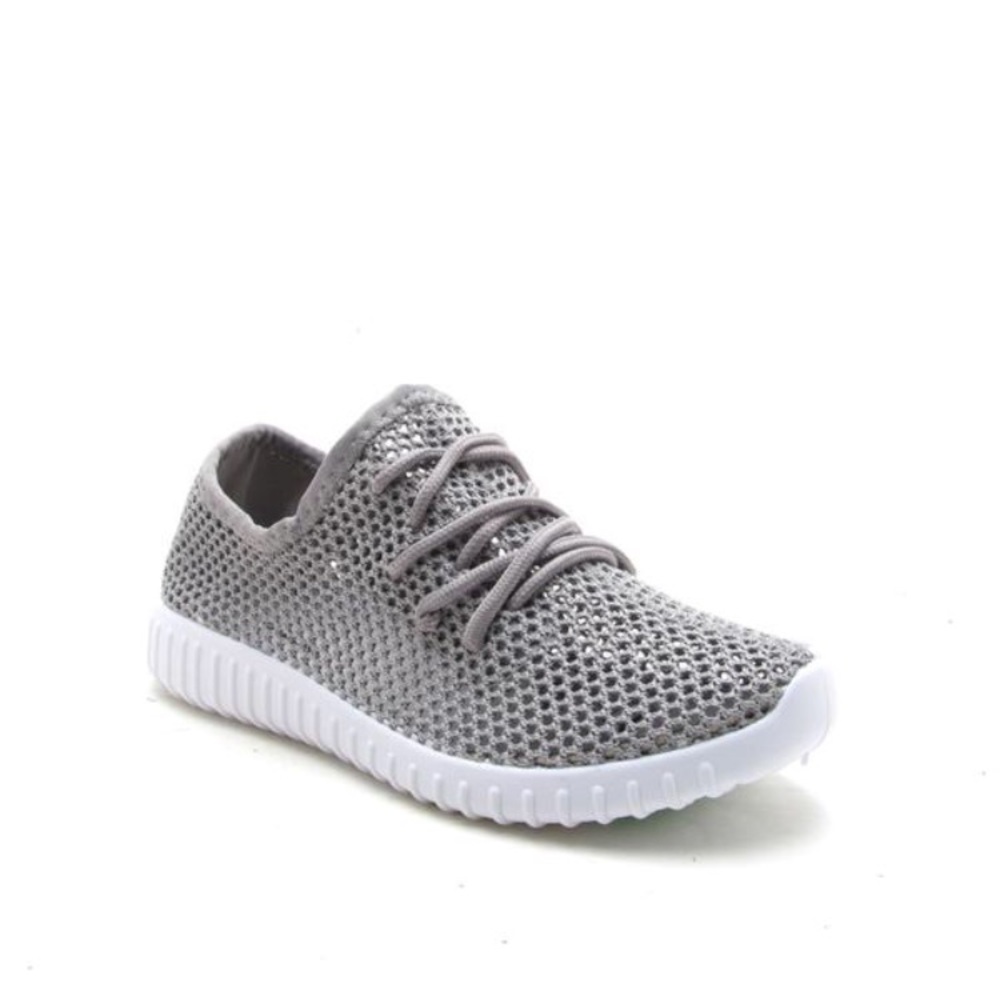 Qupid Reckless 02x in light grey mesh