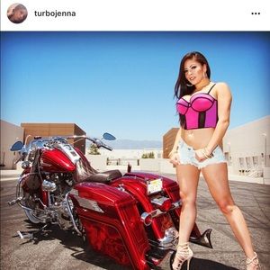 Sexy Bebe bustier crop top pink purple corset bra