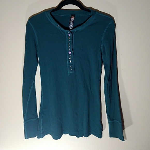 Free People Tops - Free People Embellished Thermal