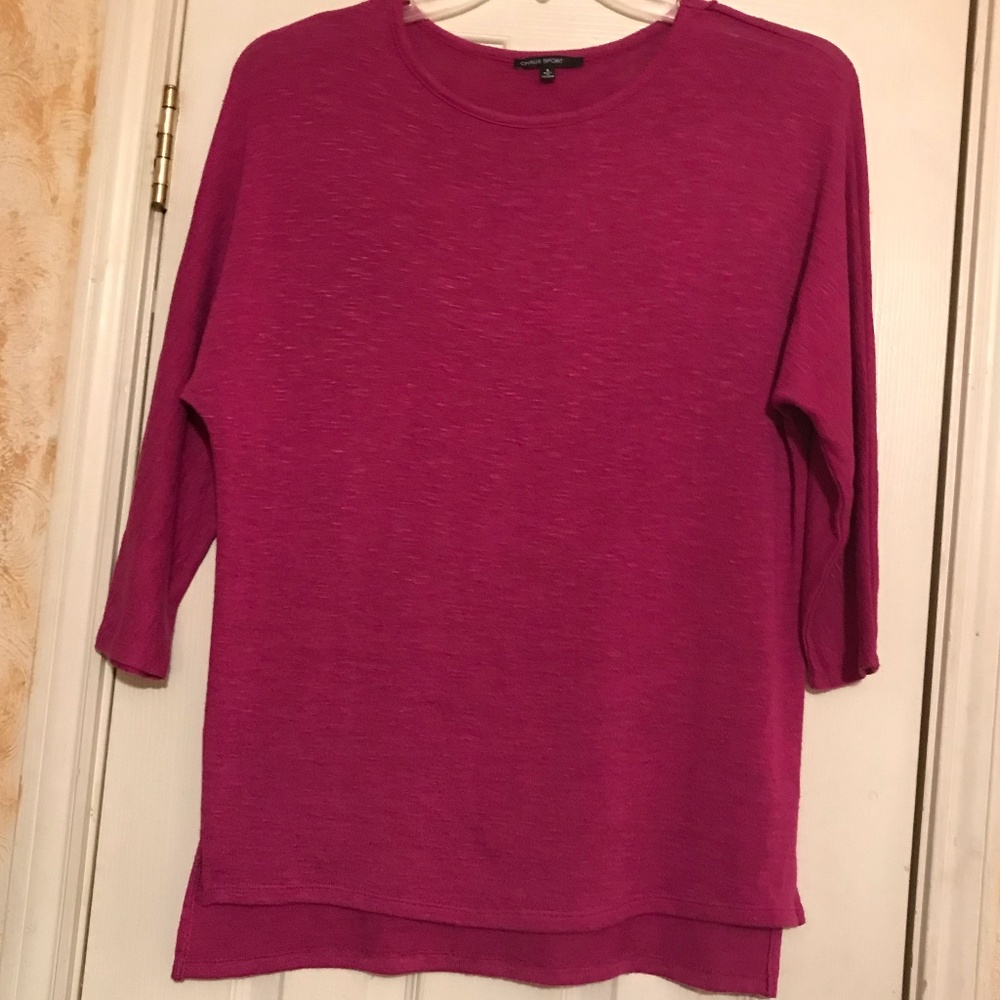 Size Small Chaus Hot Pink Long Sleeve Tunic