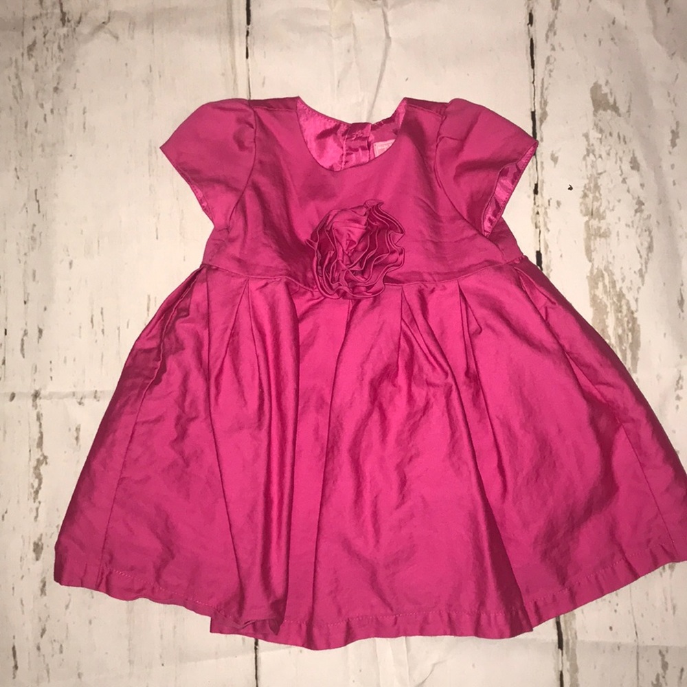 Pink fit n flare baby dress