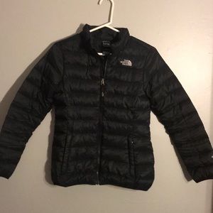 north face black winter coat