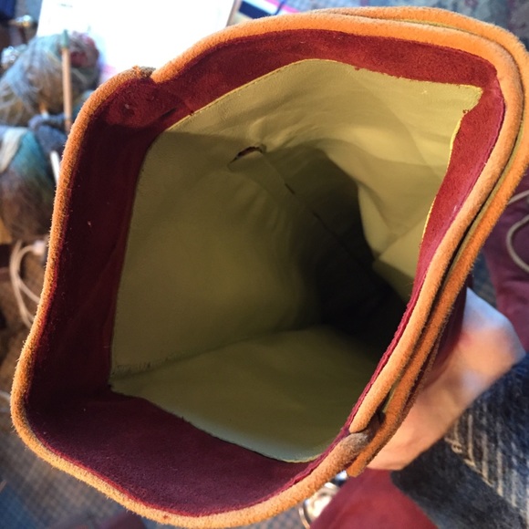 Red/Rust Suede Boots - Picture 8 of 8