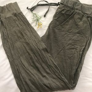 Forever 21 Olive joggers