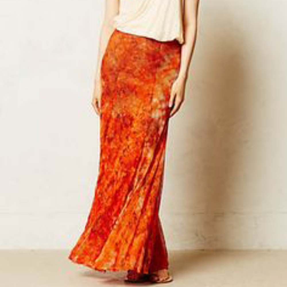 ANTHROPOLOGIE Tana mesh maxi skirt/NIB/8