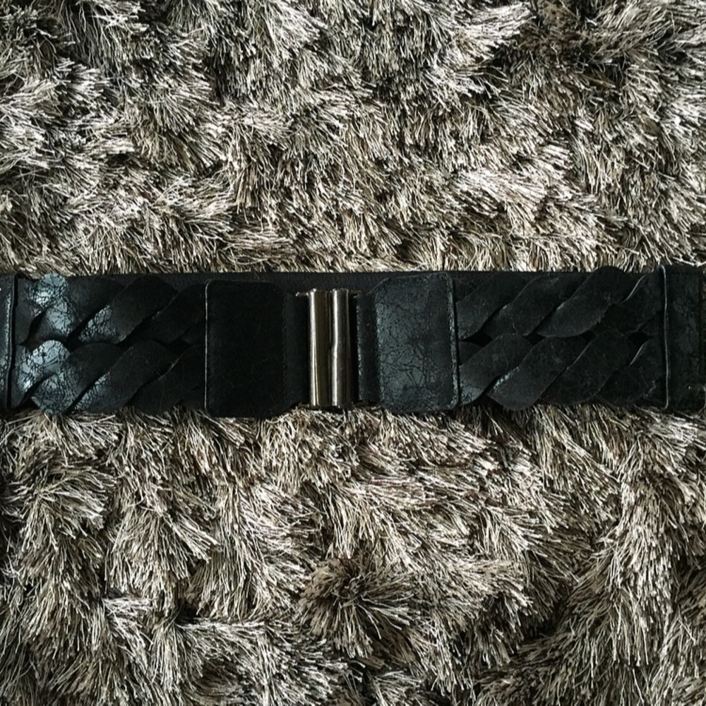 Women’s Black Braided Belt