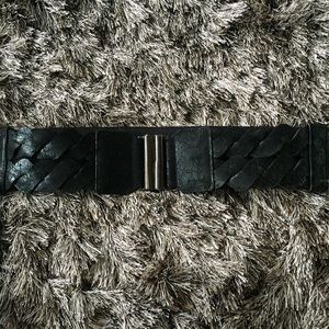 Women’s Black Braided Belt