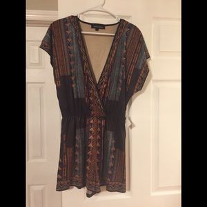 Brand new with tags brown suede romper