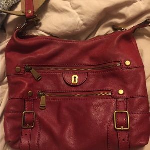 Fossil Maroon/Deep Red Purse