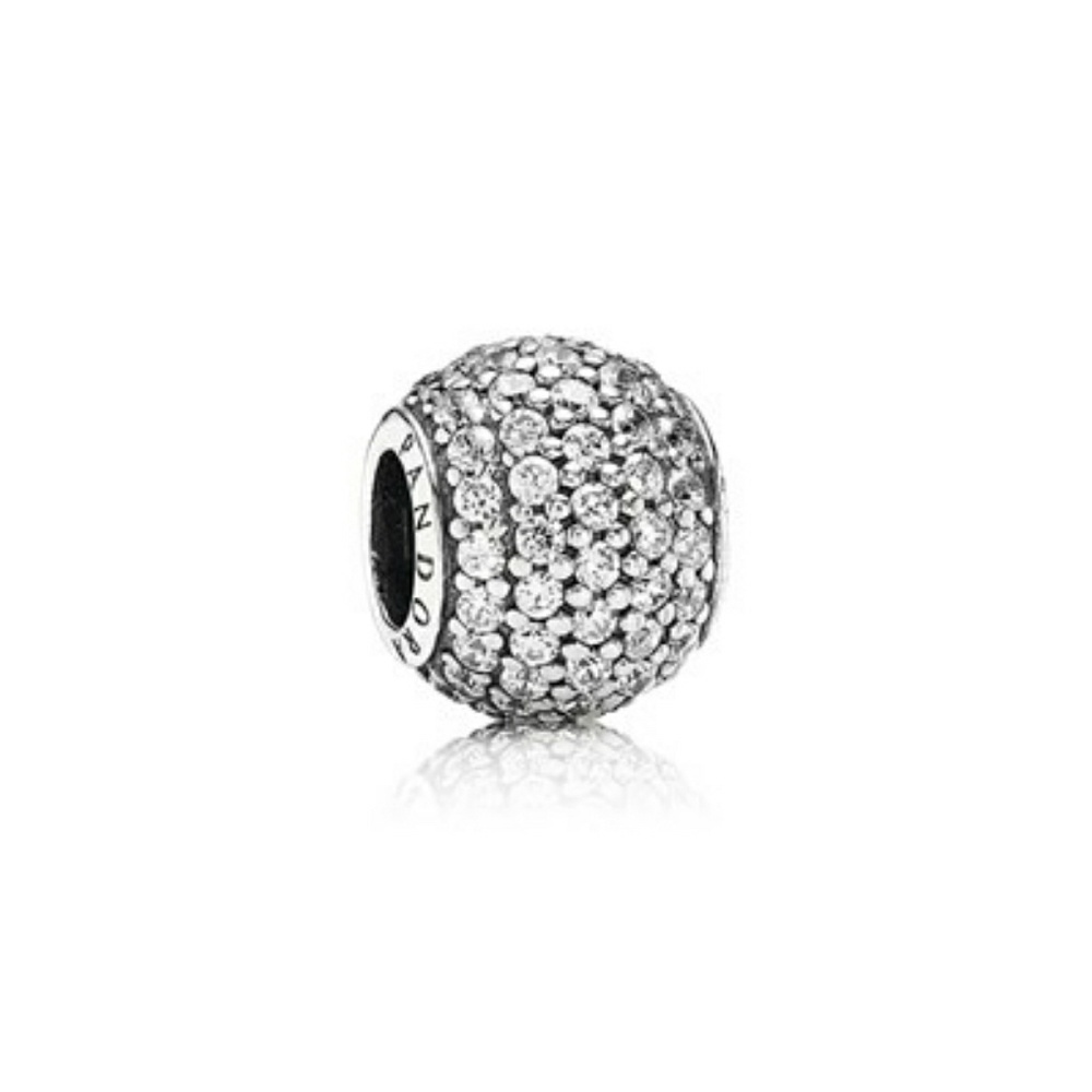 Silver sparkle pandora charm