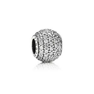 Silver sparkle pandora charm