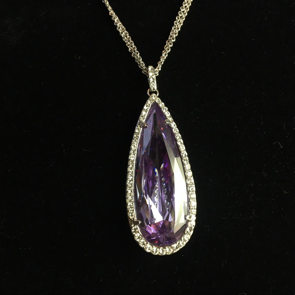 NADRI Faux diamond encrusted crystal necklace