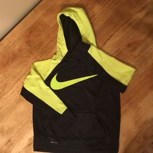 Black and Neon Yellow Nike Dri-Fit Sweatshirt