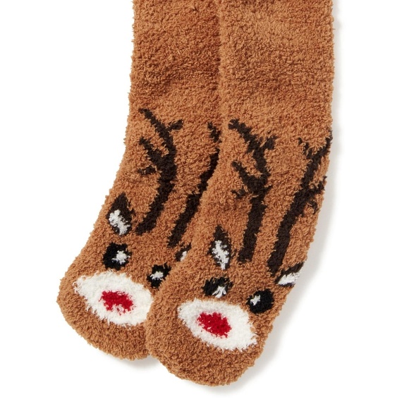 Old Navy Chenille Cozy Reindeer Socks - Picture 1 of 3