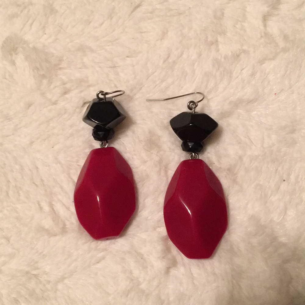 Large drop earrings
