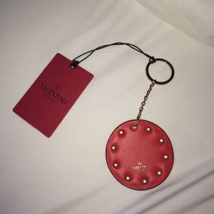 Valentino keychain with tags