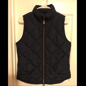J Crew Women's Puffer Vest - Navy - Size XS