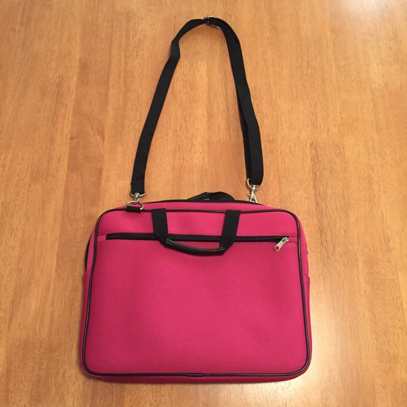 Pink laptop case with handle - Picture 1 of 8