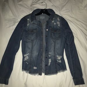 Denim Button Up Top