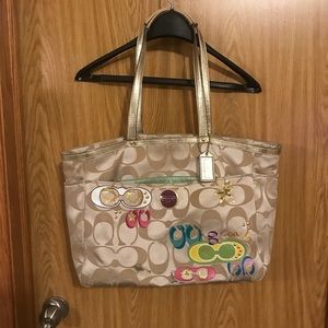 LAST CHANCE Coach Poppy Tote / Diaper Bag