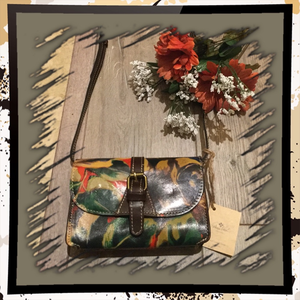Patricia Nash Italian Leather Crossbody Bag