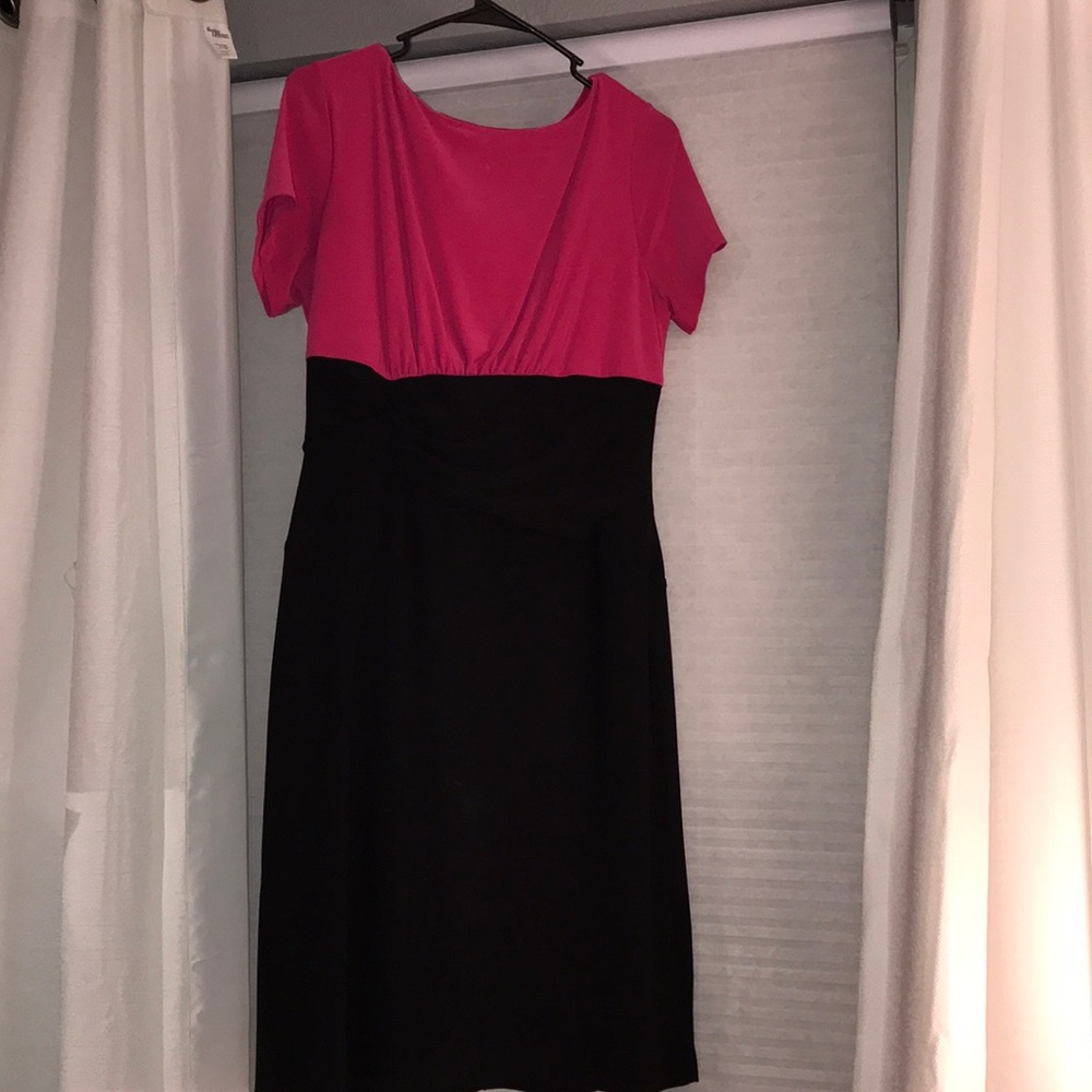 Pink and Black Formal Dress