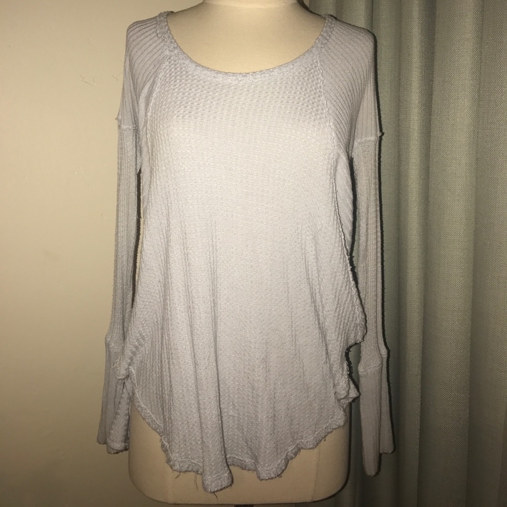 Free people pale blue sweater