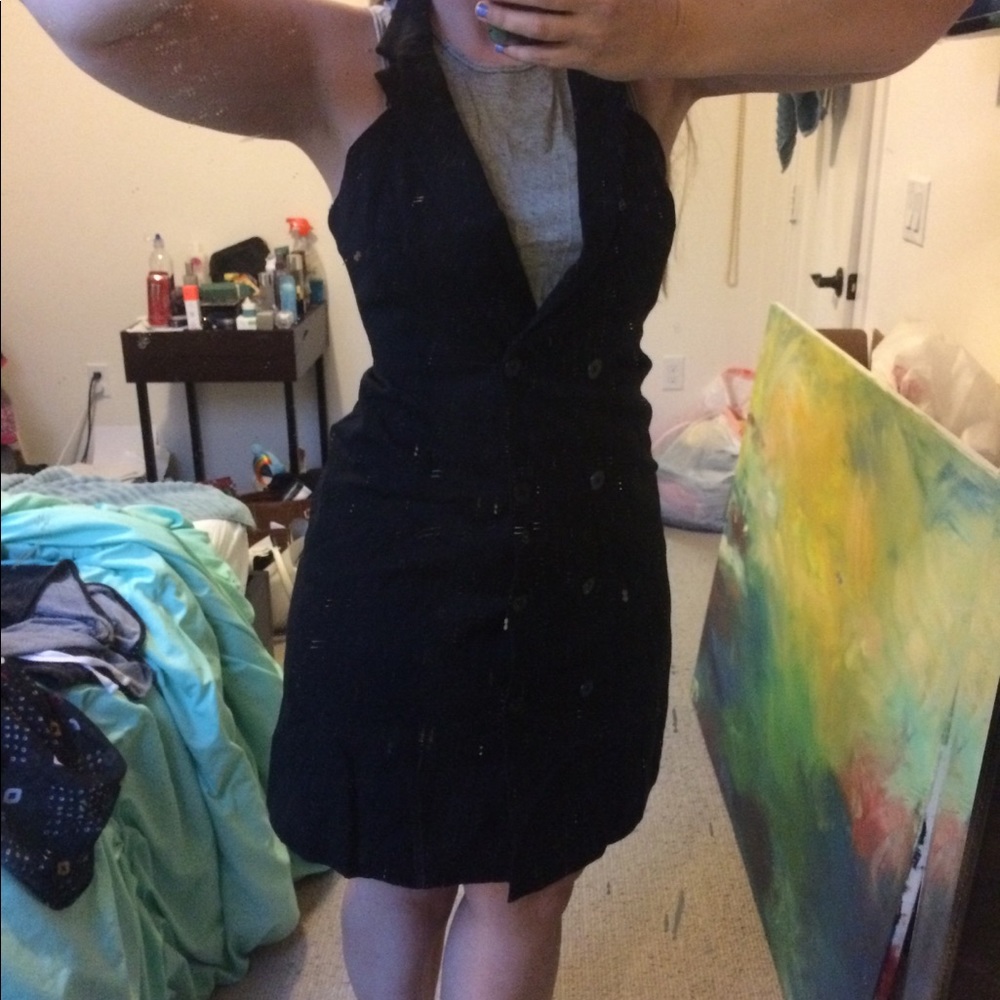 Anthropologie black dress