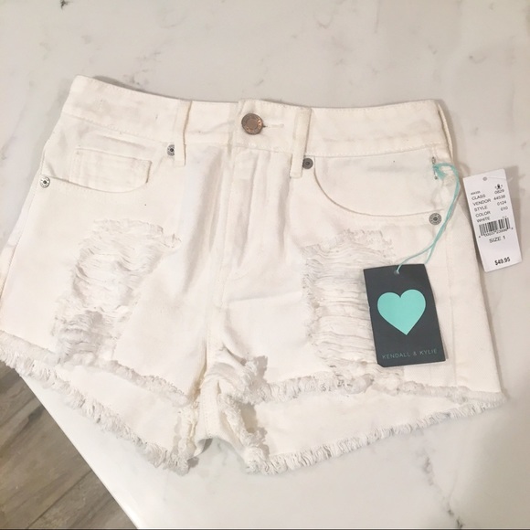 NWT Kendall & Kylie PacSun super high rise shorts - Picture 3 of 7